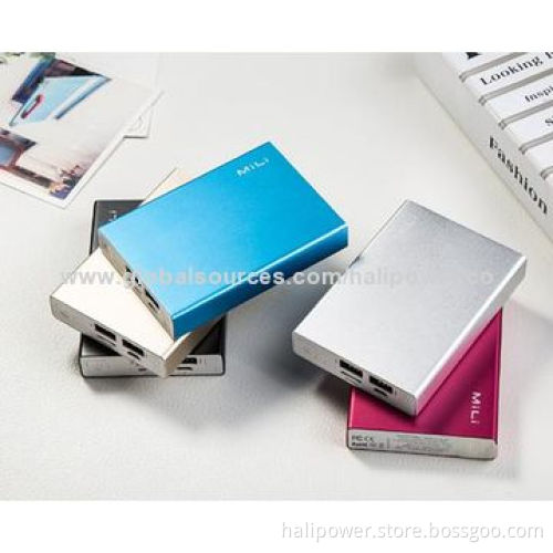 Latest Design Power Banks with Aluminum Shell, 6,000mAh Capacity